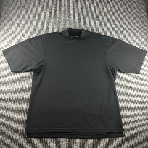 Footjoy mens black mock - mens, neck