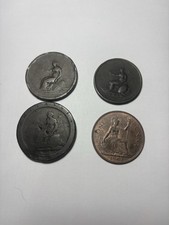 Old Penny Coins Worn Around