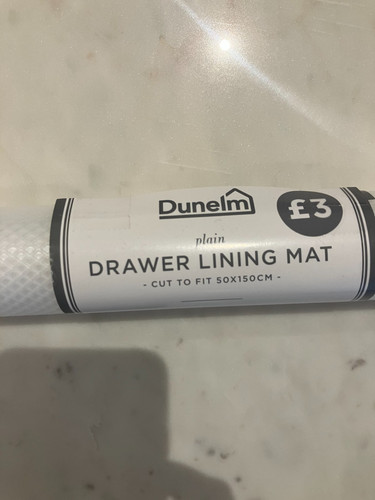 Dunelm plain drawer lining mat - dunelm,