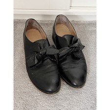 Office Black Bow Detail Brogues. Size 6
