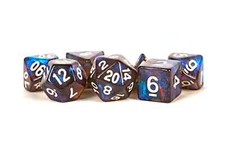 Stardust Acrylic Polyhedral Dice Set | Galaxy