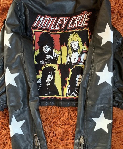 Motley crue studded faux - motley,