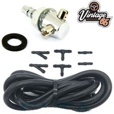 Classic Car Washer Jet Kit Pipe Chrome Twin WSB129 Mini Jag MG Ford Triumph VW