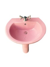 Pink Basin And Pedeatal 