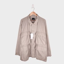 BEAMS Men's Taupe Linen/Cotton