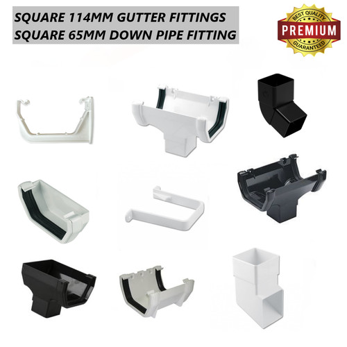 Upvc 114mm square - guttering,