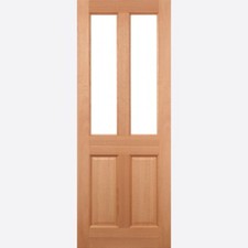 LPD External Malton Hardwood M&T 2 Panel 2 Light Un Glazed Doors