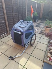 Dog Cycle Carrier Trailer Blue - Small Medium Dog SO45