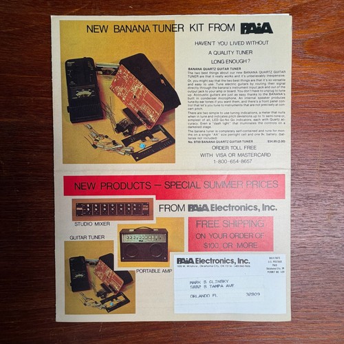 Vintage 1983 paia electronics - vintage,