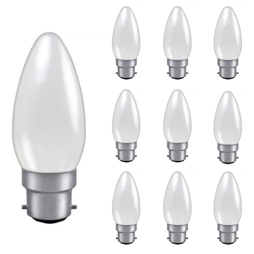 Candle 240v 60w b22d opal - 240v, 10