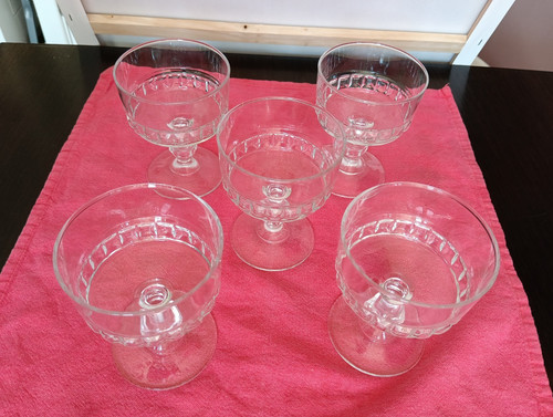 Set clear glass champagne - glass,