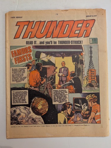 Thunder comic january 16th - thunder,