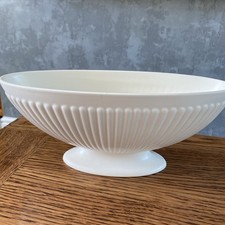 Wedgewood Moonstone White Creamware Fluted & Ribbed Mantel Bowl 11cm In Height