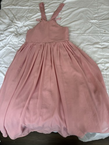 Pink women halter dress - women's, mid