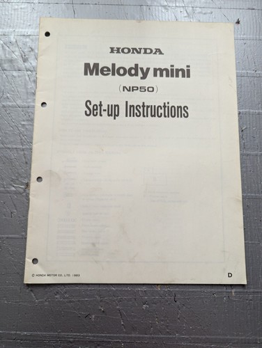 1983 honda melody mini - 1983, (np50)
