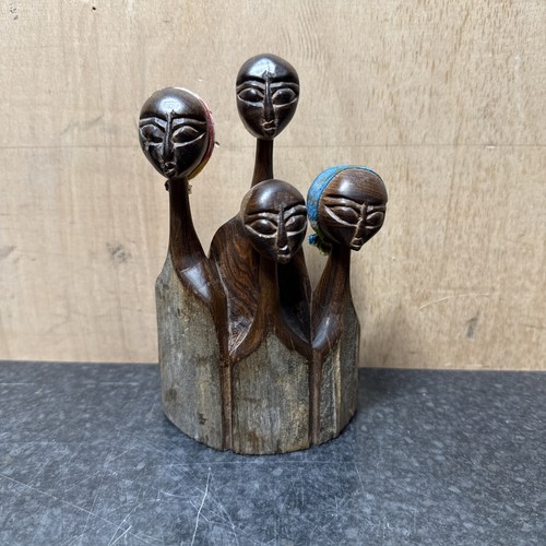 Vintage african hand carved - vintage,