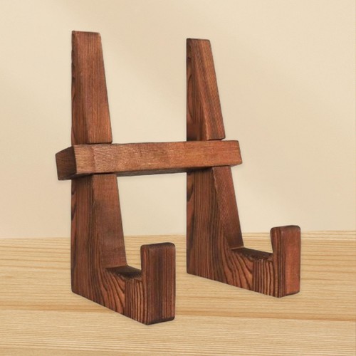 Wooden plate holder picture - wooden,