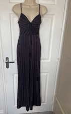 New Look Black Glitter Striped