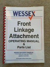 WESSEX FRONT LINKAGE ATTACHMENT PARTS & OPERATORS MANUAL 