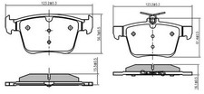 Nap rear brake pad - nap,
