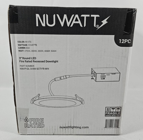 12x nuwatt recessed lights - nuwatt,