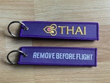 10 X Thai Airways Keyrings Woven