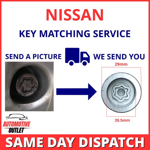 Locking wheel nut key security - key,