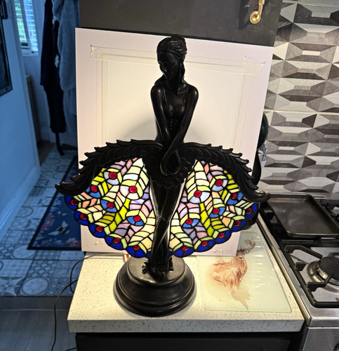 Tiffany style fairy figurine - tiffany,