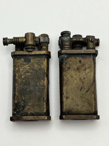 Pair vintage brass petrol - vintage,