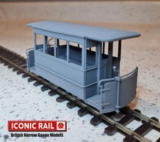 7mm Narrow Gauge IconicRail Corris railway 4 Wheel Coach Kit O16.5 NG7