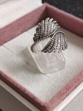 Pandora S925 Ale Sterling Silver Pandora Majestic Feather Ring Size 48