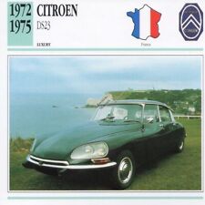 1972-1975 CITROEN DS23 Classic Car Photograph / Information Maxi Card