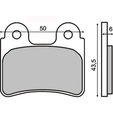 FRONT BRAKE PADS SCORPA SY 125