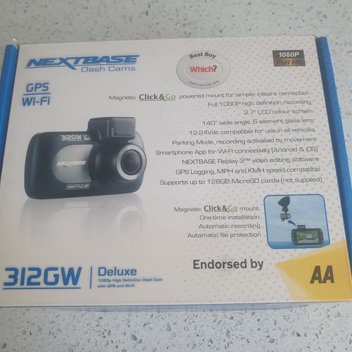 Nextbase dash cam 312gw - dash,