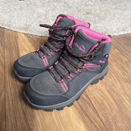 Grey pink waterproof girl's