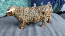 Vintage Rare Spaghetti Highland Bull Castle Wynd / Yare? Scotland Studio Pottery