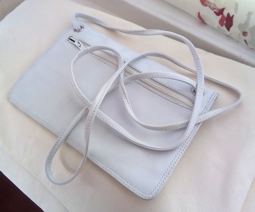 Enny iconic white leather bag - iconic,