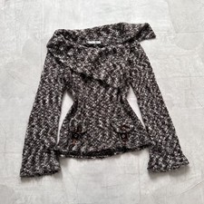 Gothic Zone Bleue France Knit Sweater Bows Sarah Pacini Cop Copine Vibe