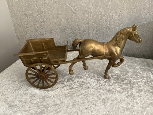 Brass horse and - horse,