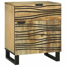 Bedside Cabinet with Drawer Solid Acacia wood Nightstand Table Small  vidaXL