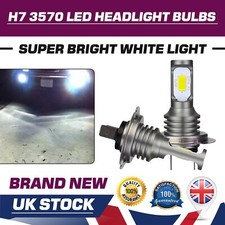 2x H7 LED Headlight Bulbs