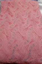 Luxury Pink Beaded Guipure