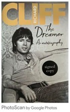 Cliff Richard Hand Signed Book- The Dreamer An Autobiography £75