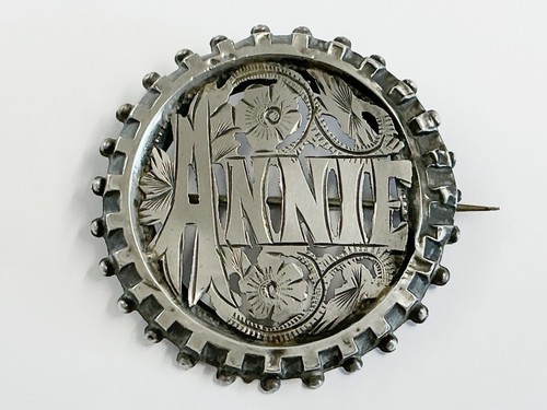 Antique sterling silver annie - antique,