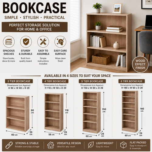 Tier tall bookcase - tall,