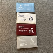  4 Tottenham Hotspur Season Ticket Books 1984–1988 | Vintage Spurs Memorabilia