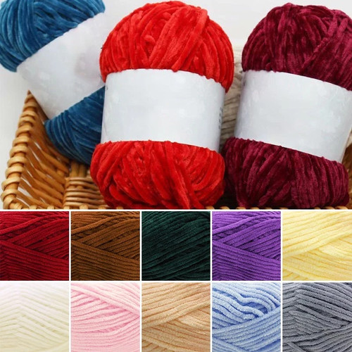 100g chunky yarn soft chenille - 100g,