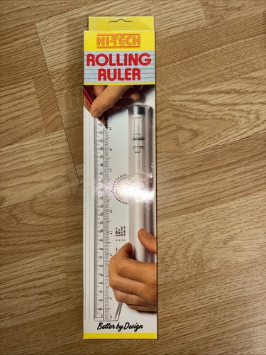 Tech rolling ruler - hi‑tech, 12”