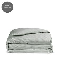 Dip & Doze 100% Organic Cotton Striped Duvet Cover Bedding (USED) Excellent