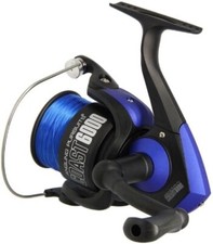 Sea Fishing Reel - Coast 6000 Fixed Spool Beach Pier Boat Rock 20lb Line Blue